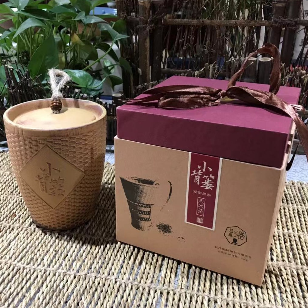 小背篓黑茶一级天尖茶湘西特色